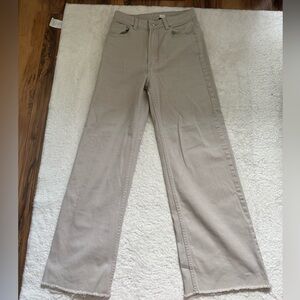 H&M Women's Light Beige Flare Jeans